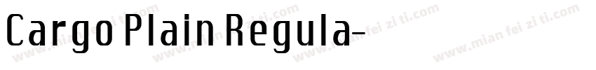 Cargo Plain Regula字体转换